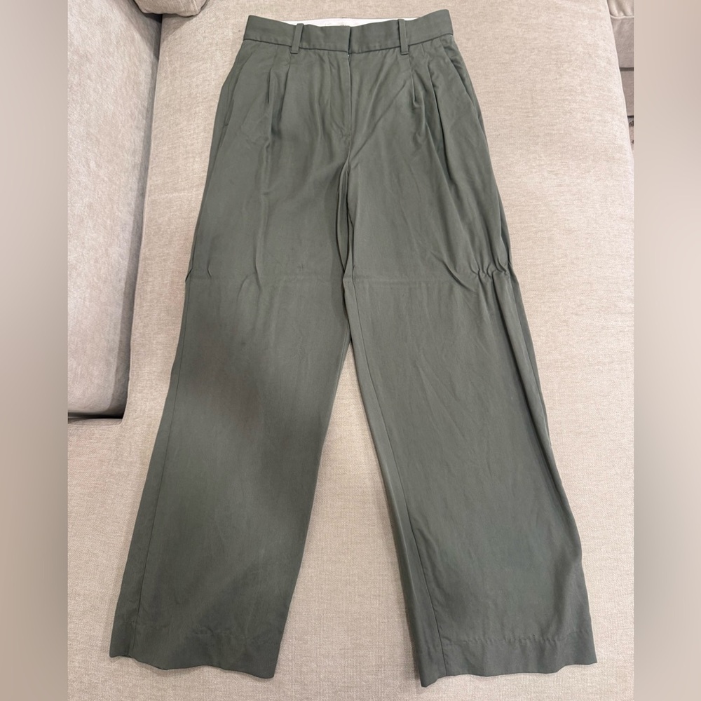 Aritzia Effortless Pants Olive Green Pants